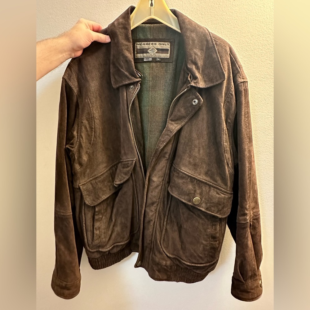 MEMBERS ONLY SUEDE JACKET